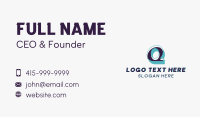 Generic Studio Letter Q Business Card