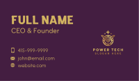 Gold Cryptocurrency Letter VO Business Card
