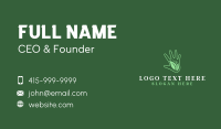 Eco Garden Hand  Business Card Design