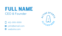 Cold Blue Letter Business Card