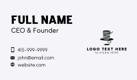 Tailoring Gentleman Hat  Business Card Design