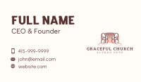 Chair Seat Fixture Business Card Design