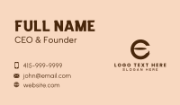 Coffeehouse Business Card example 2