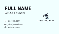 Orca Whale Splash Business Card