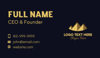 Sunset Pyramid Business Card Design