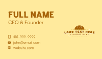 Burger Sandwich Snack Business Card