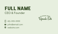 Crafty Script Wordmark Business Card Image Preview