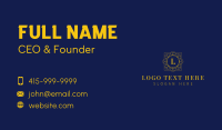 Elegant Jewel Lettermark Business Card