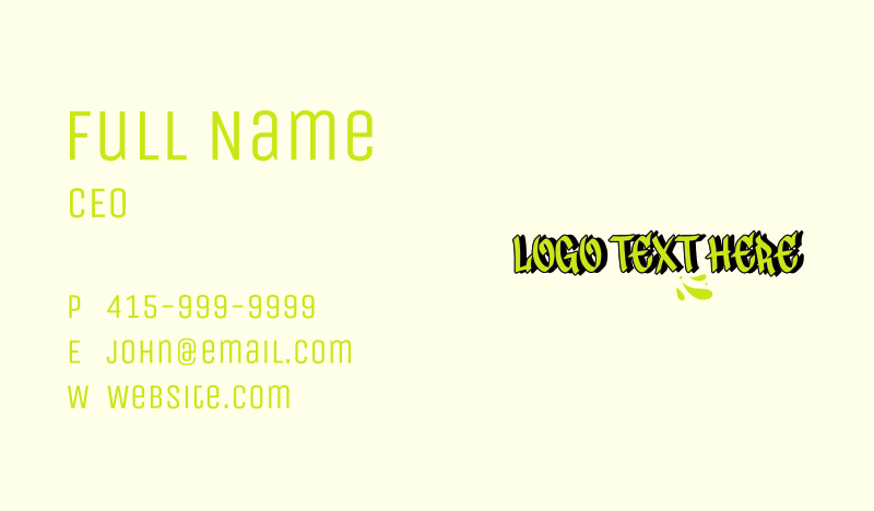 Graphics Business Card example 3