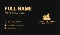 Premium Yellow Griffin Business Card