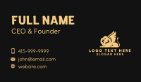 Premium Yellow Griffin Business Card