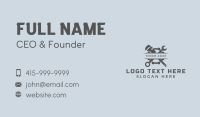 Cog Plumber Repairman Business Card Design