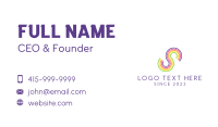 Rainbow Letter S  Business Card