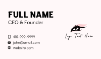 Beauty Eyelash Makeup  Business Card