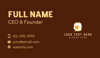 Egg Sandwich Mascot Business Card