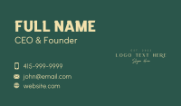  Luxurious Company Wordmark Business Card Design