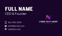 Tech Letter N Digital Business Card