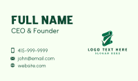 Paper Document Check Business Card