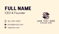 Roof Housing Letter S Business Card Design