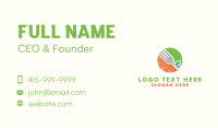 Orange Carrot Fork Business Card