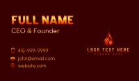 Hot Fire Flame Business Card