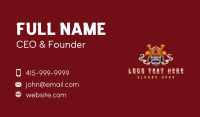 Samurai Warrior Smoke Business Card