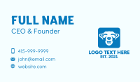 Blue Animal Icon  Business Card