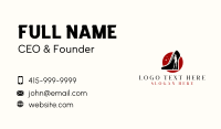 Female High Heel Shoe Business Card Design