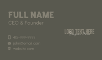 Stylish Business Wordmark Business Card Design