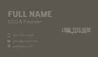 Stylish Business Wordmark Business Card