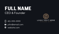 Crypto Blockchain Letter M Business Card