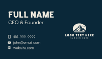 Mountain Hiking Trekking Business Card