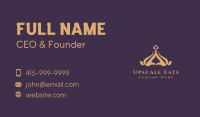 Deluxe Gold Crown Business Card Image Preview