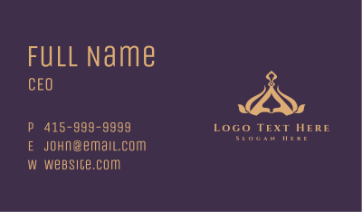 Deluxe Gold Crown Business Card