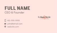 Classy Brand Wordmark  Business Card