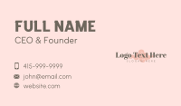 Classy Brand Wordmark  Business Card