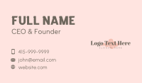 Classy Business Card example 3