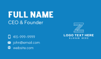 Digital Software Letter Z Business Card