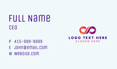 Creative Abstract Loop Business Card