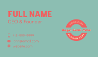 Classic Business Card example 4