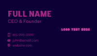Network Business Card example 4