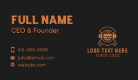 Shield Barbell Gym Business Card Design