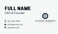 Circular Blade Lettermark Business Card