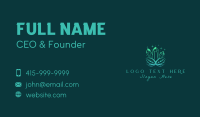 Green Gradient Crystal Business Card