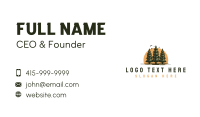 Eco Pine Tree  Business Card Design