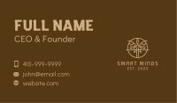 Brown Symmetrical Tree Business Card