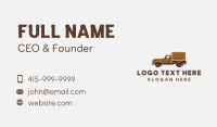 Delivery Logistics Truck Business Card Design