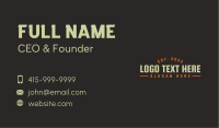 Modern Generic Wordmark Business Card