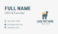 Llama Business Card example 4