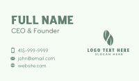 Leaf Spine Therapist Business Card
